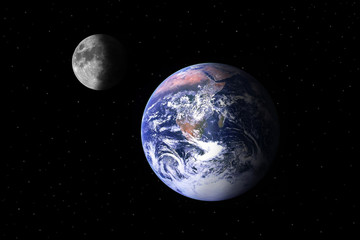 Obraz na płótnie Canvas Terra Luna