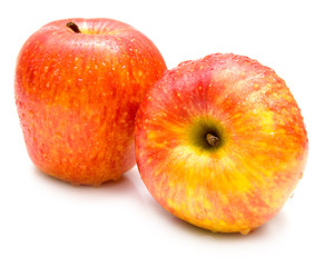 wet red apples 2