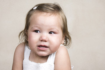 Naklejka premium Little Girl