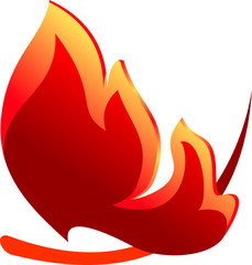 Abstract fire symbol