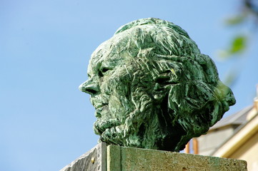 Buste d'Honoré Daumier, Marseille, France.