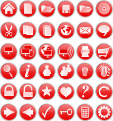 Red buttons