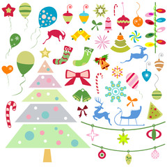 christmas design element vector
