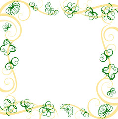 Swirly Butterfly border