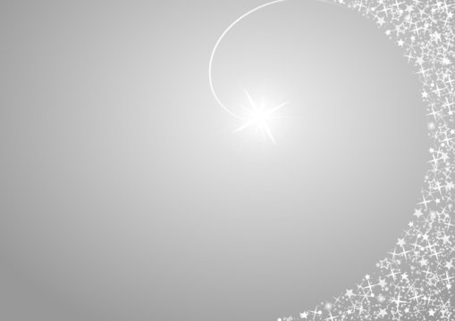 silver background, stars