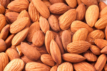 Almonds background