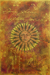 Malerei Sonne