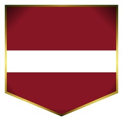 drapeau ecusson lettonie letton flag