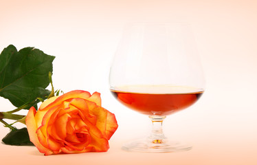 cognac and rose