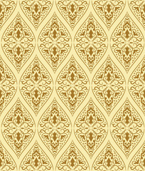 Brown seamless pattern. Vector illustration