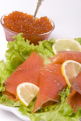 Fish and caviar