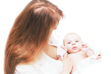 Mother with her newborn baby