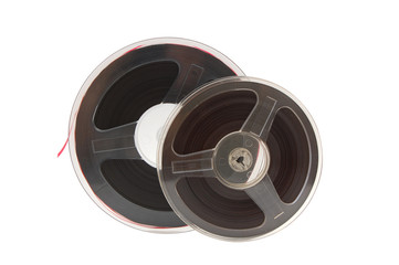 A reel of quarter-inch analogue recording tape