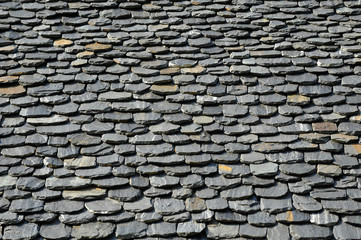 Detail of ancient stone roof