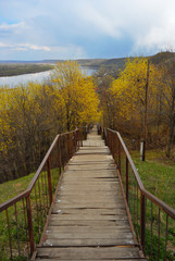 Fototapeta premium Stairs to a River