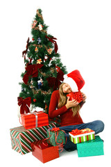 Girl guessing gifts