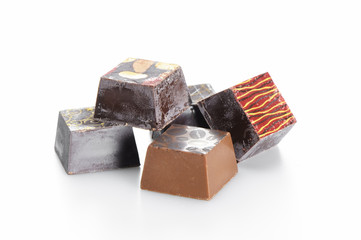 Fancy chocolates pieces