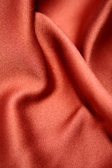 Red orange silk fabric texture
