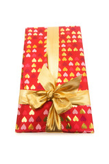 Gift box isolated on the white background