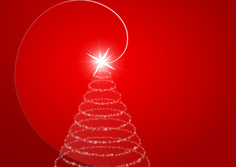 red christmas tree
