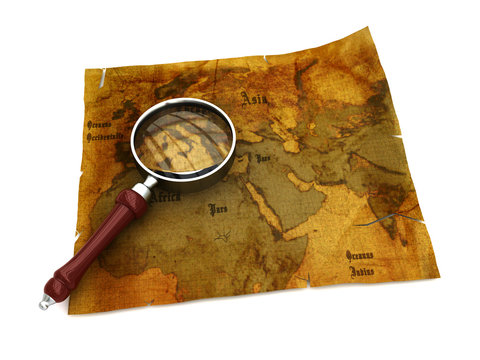 Fototapeta ancient map