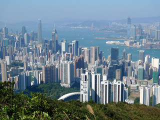 View from the Jardine's Lookout, Hong Kong