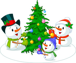 snowmen_family