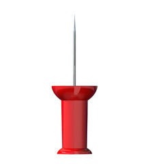 Fototapeta premium Red Push Pin