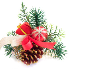 christmas decoration with a pine cone