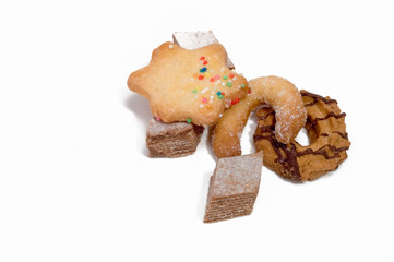 Verschiedene Weihnachtsplätzchen