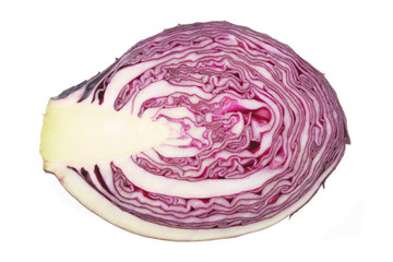 Obraz premium Cut red cabbage