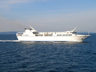 Fototapeta na wymiar very fast ferry boat