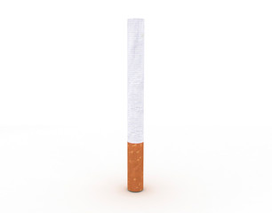 Cigarette isolated on white background