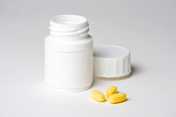 healthcare, various colours pharmacy pills and capsules