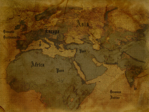 Fototapeta ancient map