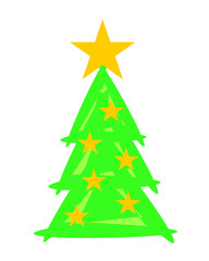 Christmas Tree with Stars