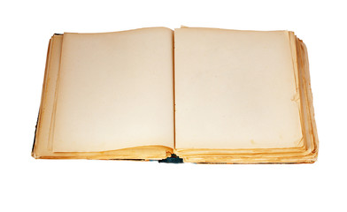 old book on the white background