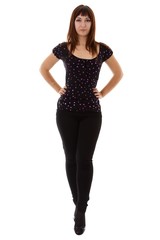 Fototapeta premium woman isolated on white background