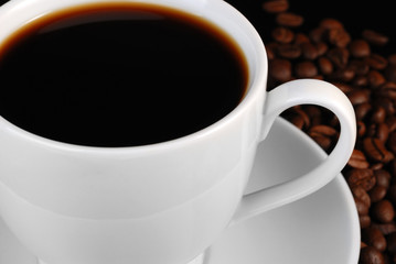 Cup of black coffee