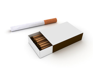 Matches and cigarette