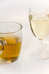 wine and tea