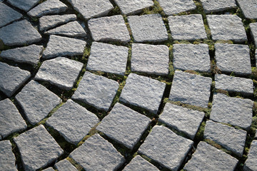 Stone pavement.