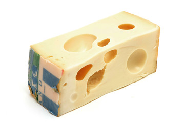 Cheese isolated on white