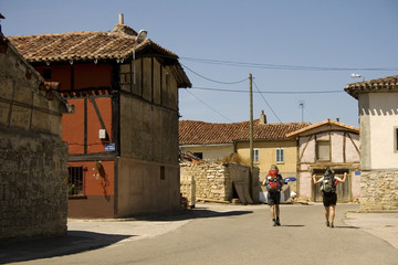 Pellegrini durante il cammino di Santiago