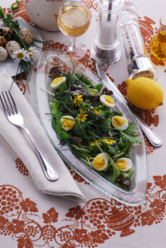 Insalata di primavera - Antipasti - Cucina alle erbe e fiori