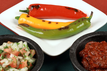 hot grilled peppers