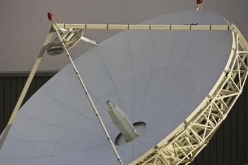 Large corporate satellite dish