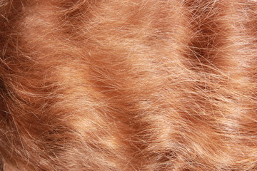 Red hair textured