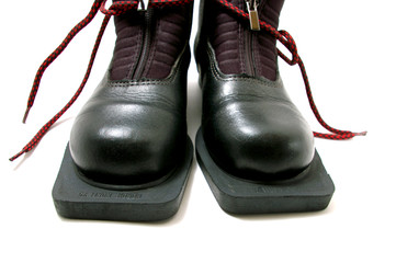 Pair winter boot for skis