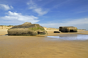Blockhaus sur la plage de Saint Palais